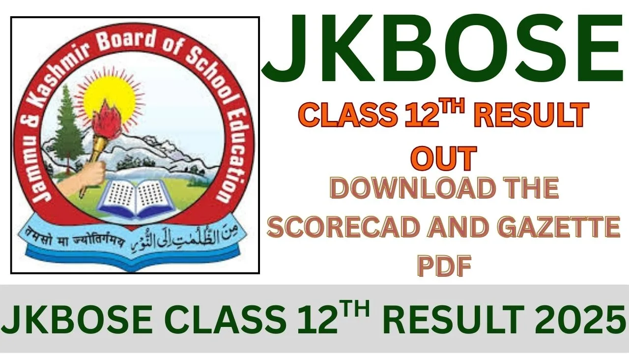 JKBOSE CLASS 12TH RESULT 2025