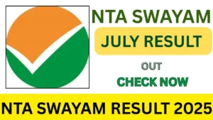 NTA SWAYAM RESULT 2025