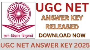 UGC NET ANSWER KEY 2025